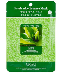 Маска тканевая для лица Алое FRESH ALOE ESSENCE MASK Mijin Cosmetics