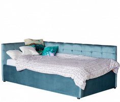 Односпальная кровать-тахта Colibri 80 синяя с подъемным механизмом Bravo
