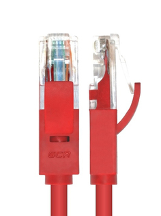 Сетевой кабель GCR UTP 24AWG cat.5e RJ45 T568B 5m Red GCR-LNC04-5.0m