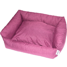 Лежак для животных Хорошка 52x41x10 см темно-розовый