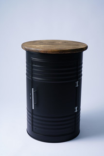 Журнальный столик-бочка (starbarrel) черный 50x72x50 см.