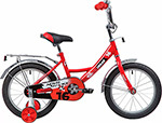 Велосипед Novatrack 16 URBAN красный крылья и багажник хром