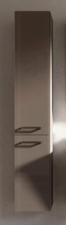 Пенал подвесной светло-серый глянец с бельевой корзиной Verona Susan SU303(R)G21