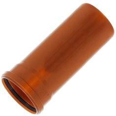 Канализационная труба наружная, диаметр 160х3000х4.2 мм, полипропилен, Мультимирпласт, рыжая