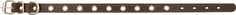 Ошейник для собак 0521К 1сл 18 мм блочка длина до 42 см коричневый Zooexpress