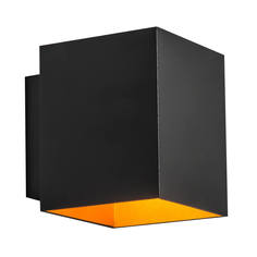 Светильник Настенный светильник Zumaline Sola wl square black-gold 91063