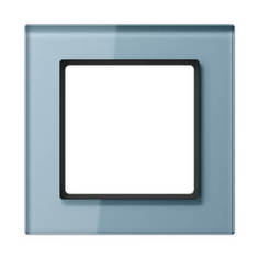 Рамка 1-постовая Jung A creation стекло серо-голубая AC581GLBLGR