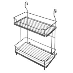Полка-подставка на рейлинг для посуды, двойная, 28х18.5х43 см, Vetta, CWJ216B, 481-039