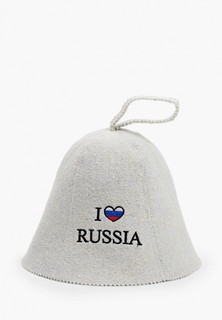 Шапка для сауны Shining Star "I love Russia"