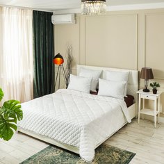 Одеяло 2-спальное, 172 х 205 см, Hotel collection, Файбер 100% полиэстер, 350 г/м2, всесезонное, чехол 100% хлопок, кант, IVVA