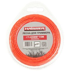 Леска для триммера 1.65 мм, 15 м, квадрат, Haisser, витая