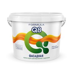 Краска воднодисперсионная, Formula Q8, фасадная, матовая, 5 кг