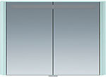 Зеркальный шкаф AM.PM Sensation 100 см с подсветкой мятный глянцевая (M30MCX1001GG) Am.Pm.