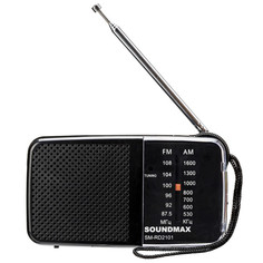 Радиоприемники радиоприемник SOUNDMAX SM-RD2101 черный