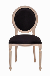 Обеденный стул delo black velvet (mak-interior) черный 50x96x57 см.