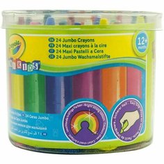 Набор восковых мелка Crayola для малышей в бочонке, 24 штуки