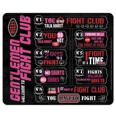 Коврик для мыши ABYstyle Fight Club Mousepad Fight Club Rules