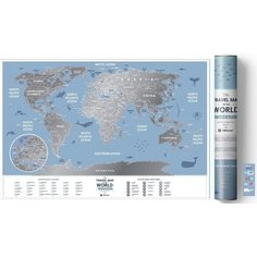 Скретч-карта Travel Map &quot;Weekend World&quot;, 40 х 60 см 1 Dea.Me