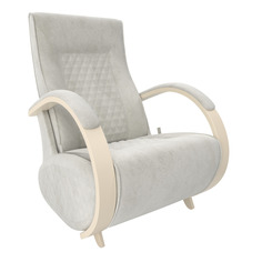 Кресло-глайдер модель balance 3 с накладками (комфорт) серый 70x105x84 см.