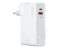 Внешний аккумулятор + ЗУ Baseus Power Station GaN C+U 10000mAh 45W EU White PPNLD-C02