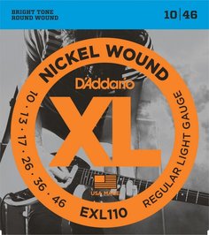 D&#039;ADDARIO EXL110 NICKEL WOUND REGULAR LIGHT 10-46 D'addario