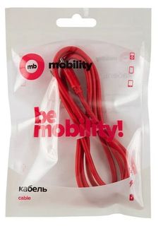 Дата-кабель MB mObility Type-C - Lightning, 3А, красный УТ000025656
