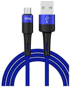 Кабель TFN microUSB Envy 1.2m нейлон blu