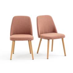 Комплект из 2 стульев jimi (laredoute) розовый 48x82x55.0 см.