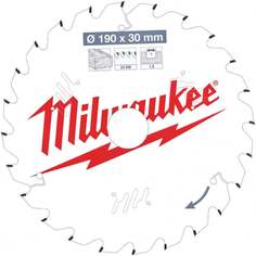 Пильный диск по дереву для циркулярной пилы Milwaukee