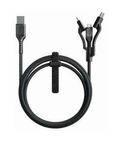 Кабель Nomad Universal Cable Kevlar 3 in 1 Type-C to Type-C, USB-A, Micro USB 1.5 м чёрный NM0191C090