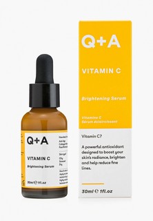 Сыворотка для лица Q+A для сияния кожи, Vitamin C Brightening Serum, 30 мл