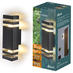 Светильники акцентного освещения садовые светильник настенный накладной DUWI Nuovo 2хЕ27 алюминий стекло IP65 черный