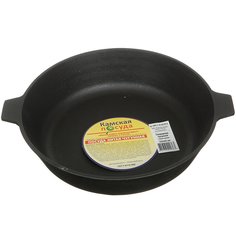 Сковорода чугун, 26 см, Камская посуда, ПЛЧ-1-26-60-05-6/у6060, индукция
