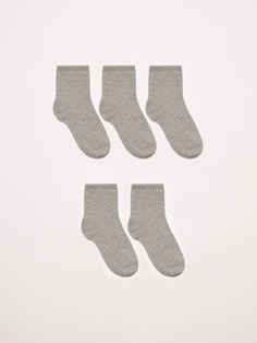 Набор из 5 пар носков для мальчиков (серый, 16-17) Sela
