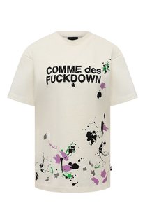 Хлопковая футболка Comme des Fuckdown