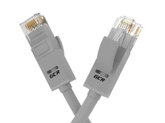 Сетевой кабель GCR UTP 24AWG cat.5e RJ45 T568B 14.0m Grey GCR-51517