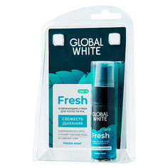 Уход за полостью рта GLOBAL WHITE Освежающий спрей для полости рта FRESH breath