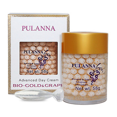 PULANNA Дневной защитный крем-Bio-gold & Grape Advanced Day Cream, серия Био-Золото и Виноград