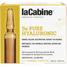 Ампулы для лица LA CABINE Комплекс из 5 видов гиалуроновой кислоты в ампулах 5xPURE HYALURONIC 20