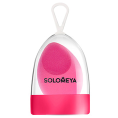 Аксессуары для макияжа SOLOMEYA Косметический спонж для макияжа со срезом Розовый Flat End blending sponge Pink