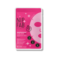 Средства для умывания NIP&FAB Маска для лица тканевая с салициловой кислотой PURIFY TEEN SKIN FIX SALICYLIC ACID MASK Nip+Fab