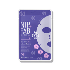 Уход за лицом NIP&FAB Маска для лица тканевая с ретинолом RENEW RETINOL FIX SHEET MASK Nip+Fab