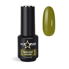 Базовое покрытие для ногтей ALL STAR PROFESSIONAL Пластичная цветная база для ногтей BASE COAT "Red"