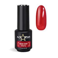 Базовое покрытие для ногтей ALL STAR PROFESSIONAL Пластичная цветная база для ногтей BASE COAT "Red"