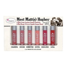 Помада THEBALM Набор из 6 оттенков мини жидких матовых помад Meet Matt(e) Hughes