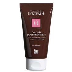 Профессиональная косметика для волос SYSTEM4 Маска-пилинг О терапевтическая для глубокого очищения кожи головы и нормализации микрофлоры