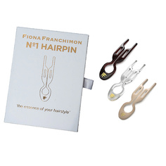 Fiona Franchimon Набор шпилек No1 Hairpin коричневого/прозрачного/бежевого оттенка (3шт.)
