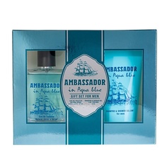 Мужская парфюмерия PARFUMS GENTY Подарочный набор AMBASADOR IN AQUA BLUE