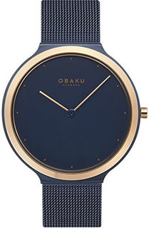 fashion наручные мужские часы Obaku V269GXSLML. Коллекция Mesh