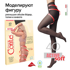 CONTE ELEGANT Колготки женские ACTIVE SOFT 40 den р.2, nero